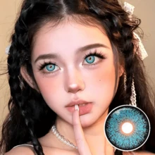 39 Pairs Of Colored Contact Lens, Offering Various Color Options. Equipped With A Contact Lens Case And Wearing Tools, Suitable For Year-Round Use, For Eye Makeup, Role-Playing, Festival Event Dressing, Halloween Costume Cosplay, Etc. - 彩色 - 查看 6