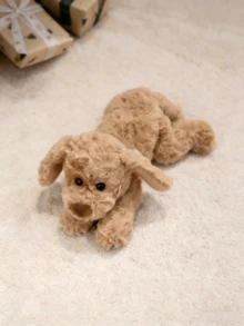 毛绒填充小狗玩具，填充狗毛绒枕头玩具，儿童礼物，狗狗毛绒玩具，适合男孩女孩的可爱毛绒玩具，节日生日情人节礼物，复活节篮子填充物，生日惊喜礼物，圣诞装饰，生日圣诞节复活节礼物，送给女孩的礼物，儿童礼物，儿童玩偶，儿童节礼物，生日礼物，派对礼品 - 彩色 - 查看 2