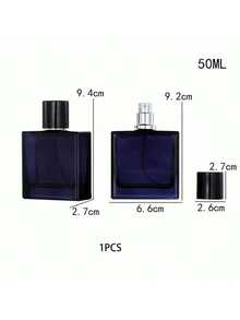 1/5pcs 50ml Black Refillable Fine Mist Perfume Atomizer Bottles, DIY Sample Essential Oil Containers - Multicolor - View 8