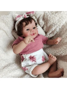 19英寸薇薇安3D彩绘皮肤柔软乙烯基触感娃娃女孩 - 布身體 - 查看 7