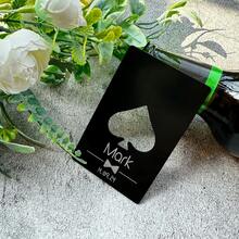 Personalized Bottle Opener, Wooden Bottle Opener, Laser Carved Father's Day, Birthday And Christmas Gift For Him, Carved Groomsman Wooden Bottle Opener, Handmade Wooden Personalized Bottle Opener - Ace Of Spades Bottle Opener - View 4