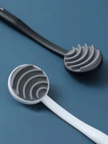 Silicone Tongue Scraper - Gentle Oral Care, Fresh Breath Tongue Cleaner, Odorless Personal Hygiene Tool - Multicolor - View 3