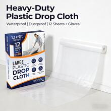 1 pieza Película protectora de piso resistente y de gran tamaño, impermeable y antipolvo para pintura, renovación y arte, hogar y vida, productos del hogar, cubiertas antipolvo, cubiertas de polvo para muebles - Multicolor - Ver 4