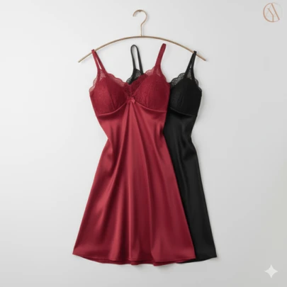 Camisola Feminina Curta Renda Sensual Confortável Segunda Pele Luxo Noite Dormir Premium