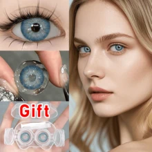 39 Pairs Of Colored Contact Lens, Offering Various Color Options. Equipped With A Contact Lens Case And Wearing Tools, Suitable For Year-Round Use, For Eye Makeup, Role-Playing, Festival Event Dressing, Halloween Costume Cosplay, Etc. - 彩色 - 查看 9