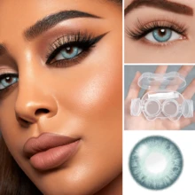 39 Pairs Of Colored Contact Lens, Offering Various Color Options. Equipped With A Contact Lens Case And Wearing Tools, Suitable For Year-Round Use, For Eye Makeup, Role-Playing, Festival Event Dressing, Halloween Costume Cosplay, Etc. - 彩色 - 查看 32