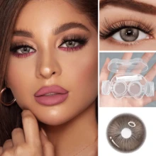39 Pairs Of Colored Contact Lens, Offering Various Color Options. Equipped With A Contact Lens Case And Wearing Tools, Suitable For Year-Round Use, For Eye Makeup, Role-Playing, Festival Event Dressing, Halloween Costume Cosplay, Etc. - 彩色 - 查看 38