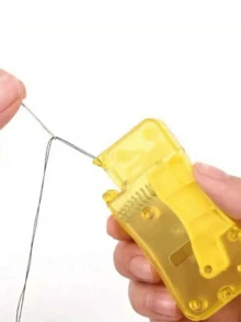 1pc Lemon Yellow Automatic Threader, Suitable For Household Handicrafts And Sewing Supplies - One Size Fits All - View 15