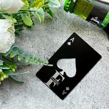 Personalized Bottle Opener, Wooden Bottle Opener, Laser Carved Father's Day, Birthday And Christmas Gift For Him, Carved Groomsman Wooden Bottle Opener, Handmade Wooden Personalized Bottle Opener - Ace Of Spades Bottle Opener - View 5