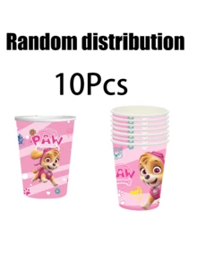 Paw Patrol Theme Party Supplies Set, Includes Paper Plates, Cups And Napkins With Archibald, Rubble, Chase, Fire Truck, And Tracker Rex, Suitable For Parties And Christmas Decorations - Multicolor - View 9