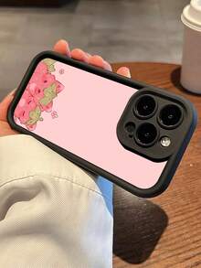 Fundas de moda para teléfonos: fundas estampadas, compatibles con los modelos de la serie Apple 11/12/13/14/15/16/191, con cubierta para la lente de la cámara. Un regalo ideal para San Valentín, Navidad y otras ocasiones festivas. - Negro - Ver 6