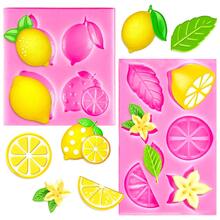 Molde de silicone com 1 unidade para limão e outras frutas de verão - Ideal para fundição de resina, decoração com argila polimérica, aplique para presilha de cabelo e artesanato DIY. - Rosa - Ver 9