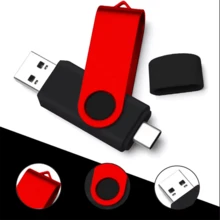 BIYETIMI OTG闪存盘 32GB 64GB 高速 USB2.0 适用于电脑手机 USB 金属迷你U盘 32GB USB闪存盘 64GB - 紅色 - 查看 4
