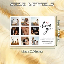 可定制照片冰箱贴 - 个性化亚克力不规则磁贴 | 定制照片拼贴，适合家庭、情侣、宠物 | 周年纪念日、母亲节等节日的完美个性化礼物 - 白色2 - 查看 10