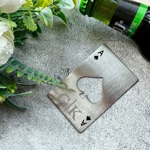 Personalized Bottle Opener, Wooden Bottle Opener, Laser Carved Father's Day, Birthday And Christmas Gift For Him, Carved Groomsman Wooden Bottle Opener, Handmade Wooden Personalized Bottle Opener - Ace Of Spades Bottle Opener - View 6