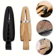Wooden Ring Clamp, Wooden Line Clamp, Repair Tools, Circle Clamp, Carved Jewelry Making Tools, Ring Fixing Clamp, Handcraft Tools For Jewelry Making, Inlay, Carving, Repair - Multicolor - View 2