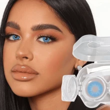 39 Pairs Of Colored Contact Lens, Offering Various Color Options. Equipped With A Contact Lens Case And Wearing Tools, Suitable For Year-Round Use, For Eye Makeup, Role-Playing, Festival Event Dressing, Halloween Costume Cosplay, Etc. - 彩色 - 查看 24