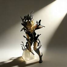 反派联盟最终季战斗系列 荼毘角色可动人偶，高端收藏级桌面摆件，动漫迷专属收藏品，节日、生日、情人节理想礼物 - 黑色 - 查看 4