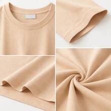 Women's Plus Size Printed T-Shirt Brazil America 100% Premium Cotton Shirt Blouse - 藏蓝色 - 查看 4
