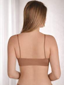 COMFORTABLE POLYAMIDE BRA TOP - Champagne - View 2