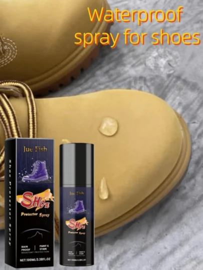 JUE FISH 鞋履防水清洁喷雾，去除灰尘和污渍，防水，鞋履护理喷雾，馈赠亲友的佳品