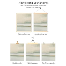 3幅现代海岸线条抽象风景水彩画，灰绿色调，帆布水墨画，春季墙面装饰画，可选择带框或不带框，家居装饰，理想的乔迁礼物，适用于宿舍、公寓、酒店、客厅、卧室、浴室、办公室墙面装饰 - 彩色 - 查看 6