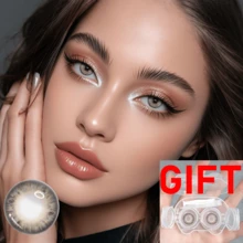 39 Pairs Of Colored Contact Lens, Offering Various Color Options. Equipped With A Contact Lens Case And Wearing Tools, Suitable For Year-Round Use, For Eye Makeup, Role-Playing, Festival Event Dressing, Halloween Costume Cosplay, Etc. - 彩色 - 查看 19