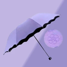 Umbrellas And Rain Hat Umbrellas - Violet - View 12