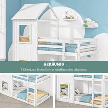 Kids Bed Frames, Headboards & Footboards - White + Pine + 90cm*200cm - View 7