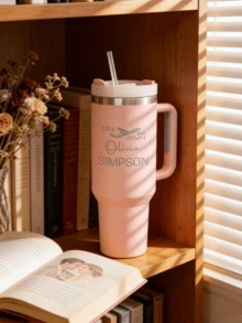 1pc Custom Text Valentine's Day Cup, Elegant And Practical For Daily Use, Romantic Gift Idea - Multicolor - View 4