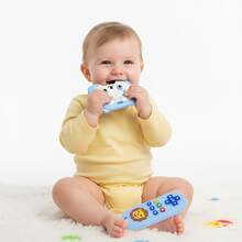 Set de 2 piezas de juguete de dentición en forma de control de juego de dibujos animados y león para bebés de 3 meses en adelante, de silicona suave - Multicolor - Ver 6