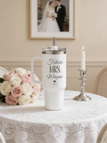 1pc Custom Valentine's Day Water Cup With Personalized Text, Ideal For Daily Use And Romantic Gifts - Multicolor - View 5