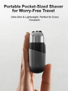 Men's Electric Shaver With Digital Display, Rechargeable Foil Shaver, Ultra-Portable Wet & Dry Razor, Compact Travel Shaver – Holiday Gift For Him, Father's Day Gift - Xám - Xem 9
