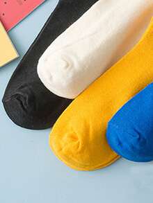 4 Pairs Skateboard Street Style Mid-Calf Socks - Multicolor - View 5