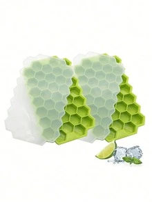 Silikonisform med avtagbart lock, Ismaskinform, Silikonformar, Chokladformar, Stapelbara isbitar, Cocktails och kaffe, Sommarisbit/behållare, Lämplig för kalla drycker, Sommarisbitform, Köksredskap - Multifärgad - Visa 9