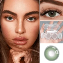 39 Pairs Of Colored Contact Lens, Offering Various Color Options. Equipped With A Contact Lens Case And Wearing Tools, Suitable For Year-Round Use, For Eye Makeup, Role-Playing, Festival Event Dressing, Halloween Costume Cosplay, Etc. - 彩色 - 查看 17