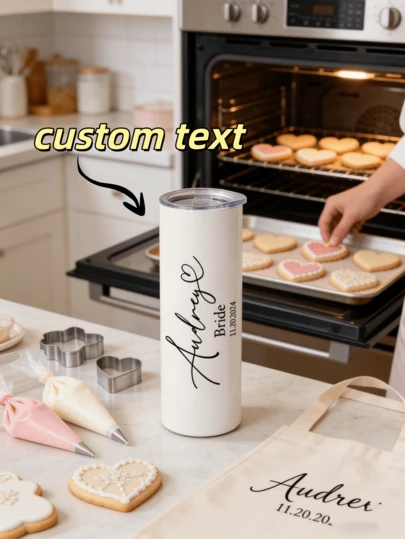 1 pièce Tasse personnalisée pour la Saint-Valentin, texte personnalisé pour un cadeau doux et pratique pour les êtres chers