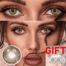 39 Pairs Of Colored Contact Lens, Offering Various Color Options. Equipped With A Contact Lens Case And Wearing Tools, Suitable For Year-Round Use, For Eye Makeup, Role-Playing, Festival Event Dressing, Halloween Costume Cosplay, Etc. - 彩色 - 查看 16