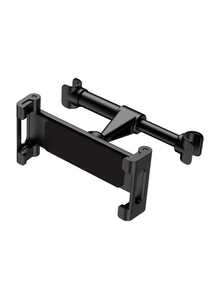 360° Rotating Car Rear Seat Tablet Holder | Adjustable Armrest, Headrest Mount, Fits 14.48-35.56 Cm Devices, Sturdy ABS Material, Red And Black Design - A - View 12