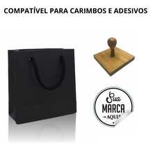 Paper Bag Colorful Bag 10x10x4 - Kit 10 Units - 黑色 - 查看 6