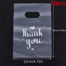 50/100个迷你感谢礼品袋 - 可重复使用，透明塑料，自封袋，适用于婚礼、派对回礼、购物等场合，带提手 - 非常适合装糖果、礼物和小礼品，透明袋 - 禮袋 - 查看 7