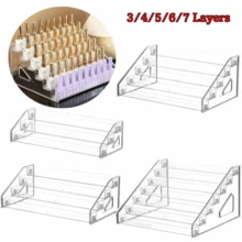 梯形透明桌面展示架 亚克力指甲油展示架 多层塑料徽章收纳架 - 彩色 - 查看 5