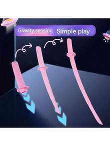 1pc 2026 Hot Selling Extendable Samurai Sword, Telescopic Sword, Martial Arts Toy Sword, Can Extend Length, Convenient To Carry, Extended To 28 Inches, Birthday Gift, Gift, Toy, Valentine's Day Gift - Multicolor - View 8