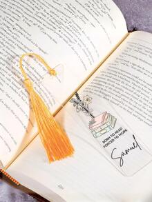 Personalized Acrylic Tassel Bookmarks (1/3/5 Per Pack) – Customizable With Text And Designs, Making Them The Perfect Gift For Book Lovers, Holidays, And Teachers. Also Suitable As Home Decor, Wedding Gifts, And Presents For Other Book Lovers. - Multicolor - View 8