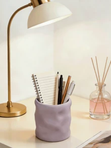1 pezzo Portapenne da scrivania carino, organizer elegante per cancelleria e pennelli da trucco, adatto per uso in ufficio, portapenne e scatola di stoccaggio creativa per scrivania, contenitore per matite e cancelleria, organizer accessori da scrivania alla moda, strumento di stoccaggio per la classe, forniture per il ritorno a scuola, decorazione per scrivania domestica, portapenne multifunzionale, adatto per bambini e adulti. - Multicolore - Visualizzare 6