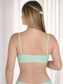 COMFORTABLE POLYAMIDE BRA TOP - Mint Green - View 2