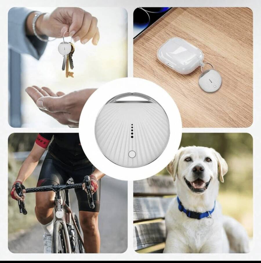 Dispositivo de rastreo GPS, dispositivo de rastreo a prueba de agua, adecuado para ancianos y niños, rastreadores de llaves, teléfonos móviles, mascotas y bicicletas, dispositivo de rastreo inteligente. - Negro - Ver 1