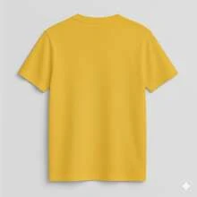 Camiseta Básica 100% Algodão Brasil Bandeira Futebol Campeão Camisa Unissex - Amarelo - Visão 2