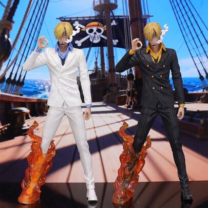 34cm/13.4inch ONE PIECE Sanji Sailing Action Anime Figure Model Statue Desktop Decor Collectible Small Gift For Halloween, Christmas