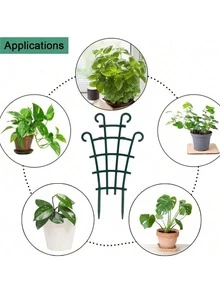 Giàn leo cây xếp chồng chịu lực cao - Giá đỡ vườn thẳng đứng tiết kiệm không gian với thiết kế dạng lưới và móc, thích hợp cho cây leo trong nhà/ngoài trời, cây thân leo, cây trồng trong chậu - Giá đỡ chậu cây ban công tái sử dụng, trang trí nhà cửa - Lắp ráp dễ dàng, cấu trúc chắc chắn, dành cho người làm vườn ban công. - A-Xanh - Xem 5